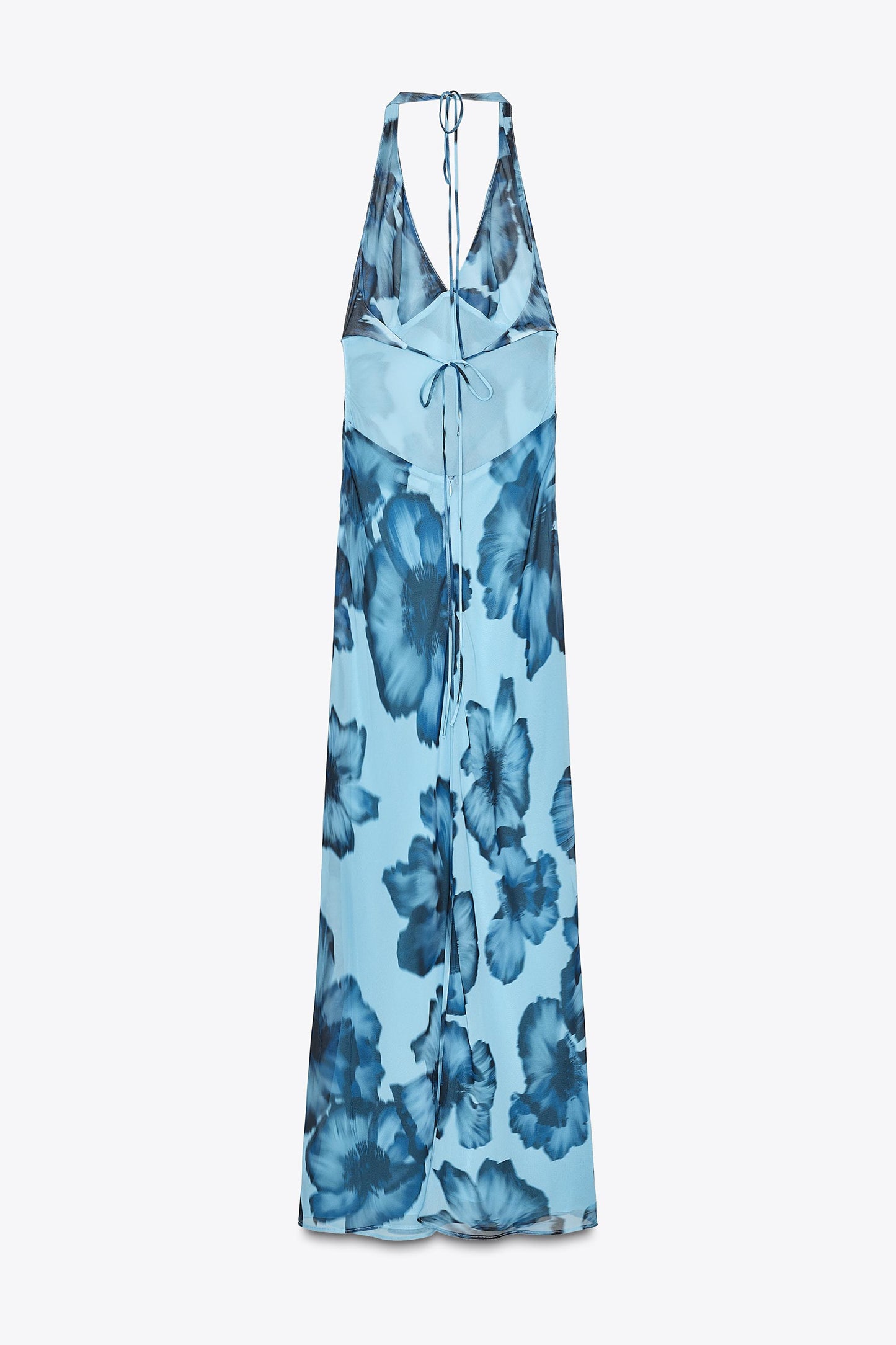 Lucy - Vestido largo estampado halter
