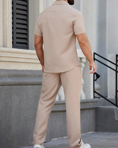 Borja - Conjunto camisa manga corta y pantalón ajustable®
