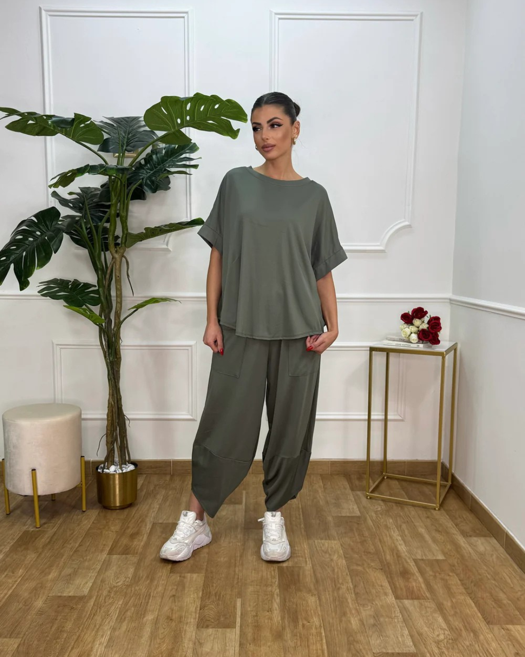 Conjunto de Camisa y Pantalón holgado
