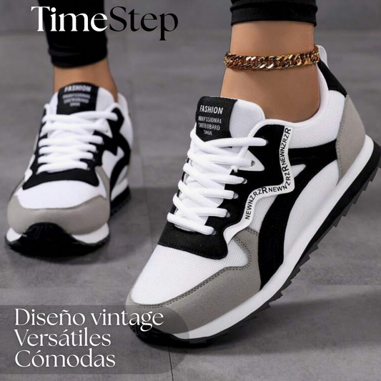 TimeStep™ - Zapatillas Ortopédicas Vintage de Mujer