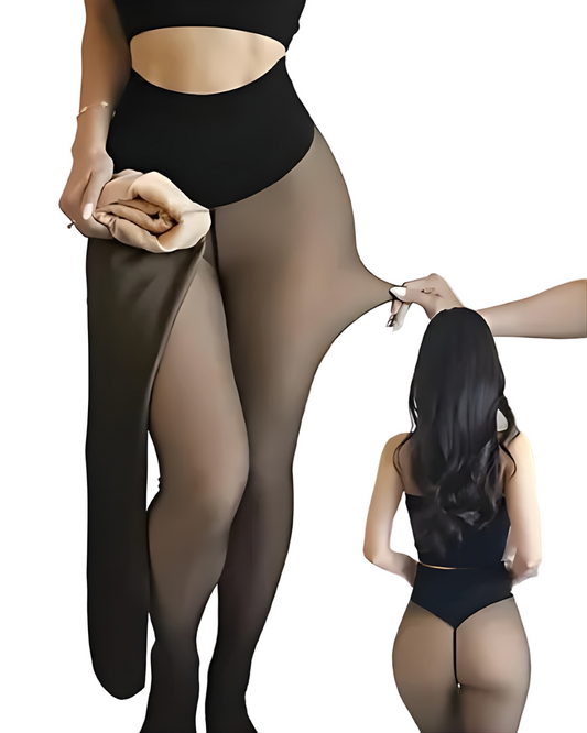 Leggings Modelador Térmico con Efecto Transparente para Mujer
