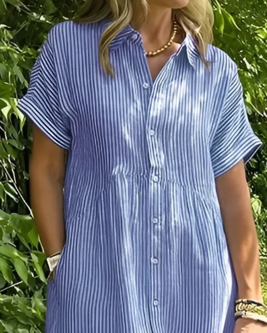 Paz - Vestido Camisero con Botones y Bolsillos