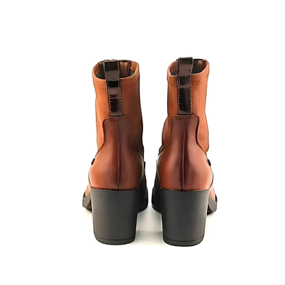 Botines de Piel Premium con Diseño Distintivo Para Mujer