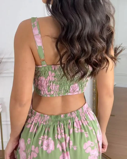 Floral - Conjunto rosa verano