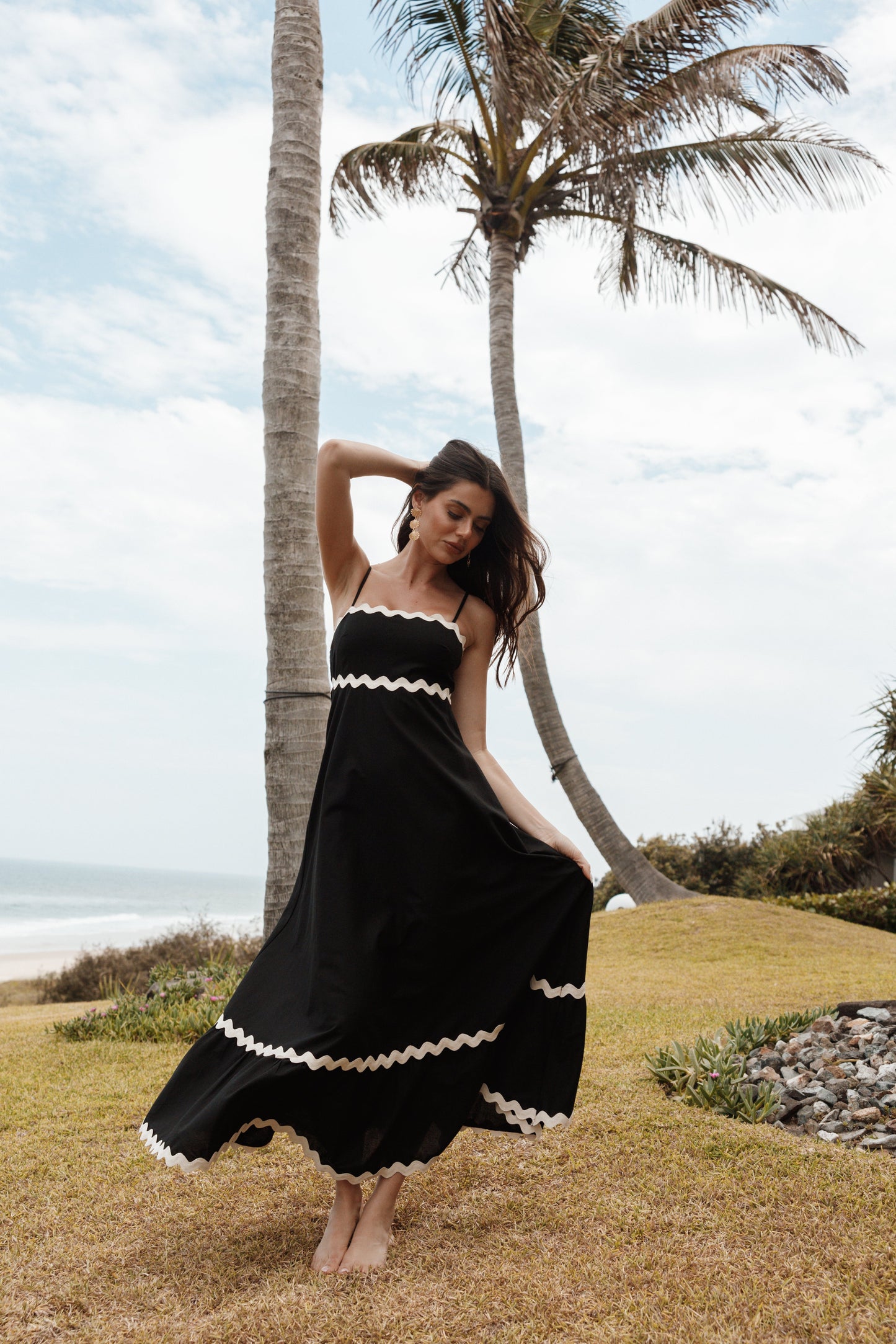 Yana - Vestido blanco crema